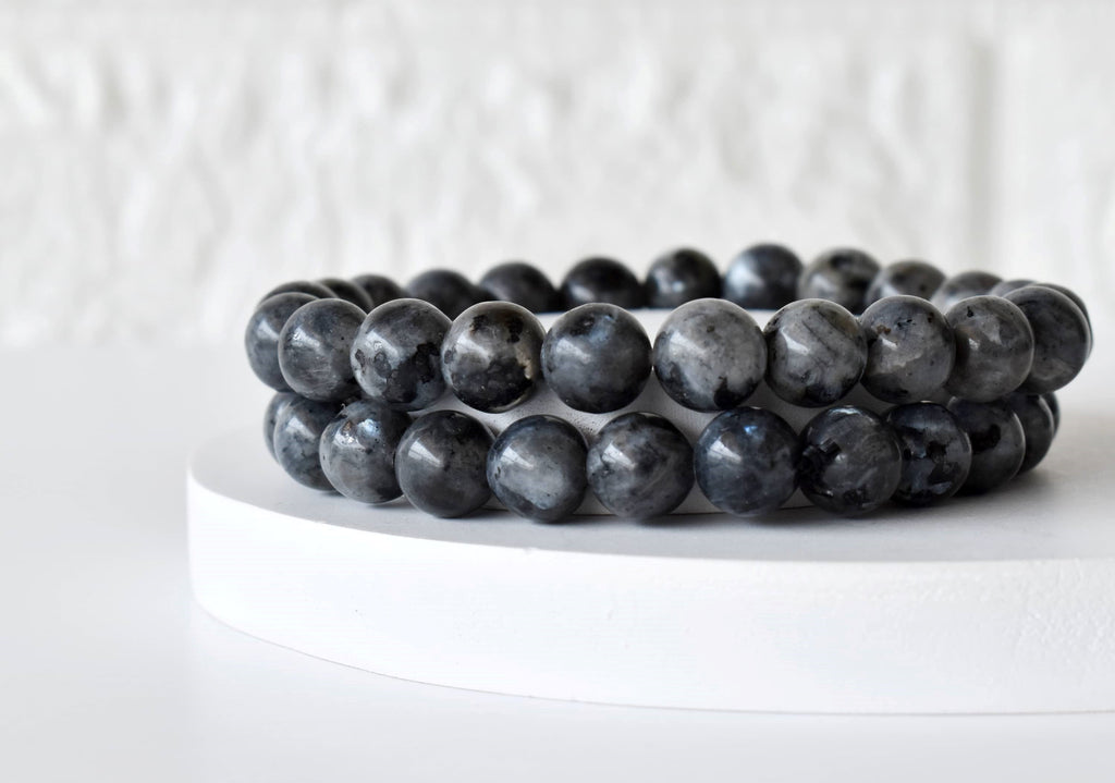 Black Labradorite Bracelet (Good Fortune and Focus).