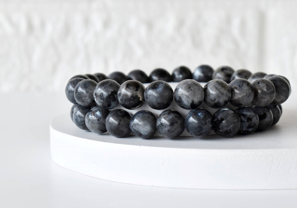 Black Labradorite Bracelet (Good Fortune and Focus).