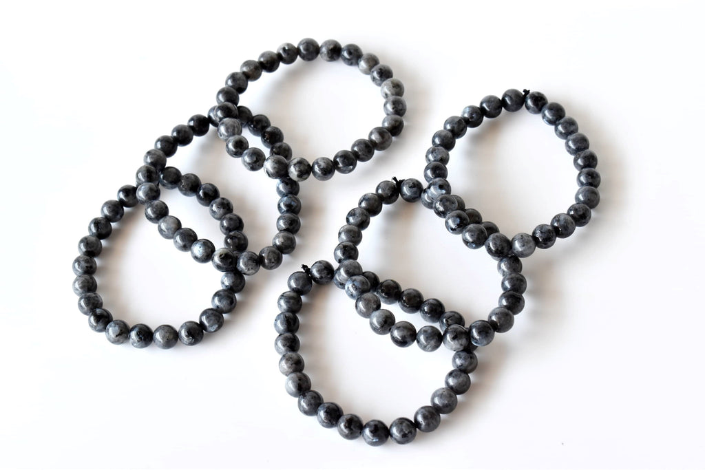 Black Labradorite Bracelet (Good Fortune and Focus).