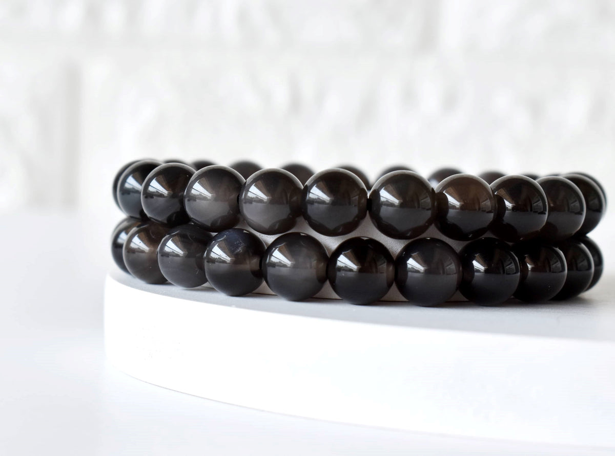 Black Obsidian Bracelet (Transformation and Clearing) | Bracelets | Wiccan Center