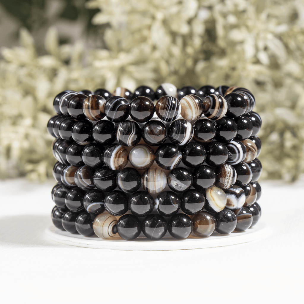 Black Sulemani Agate Bracelet (Luck And Good Fortune)