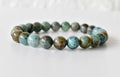Chrysocolla Stone Beads Bracelet (Clarity and Harmony)