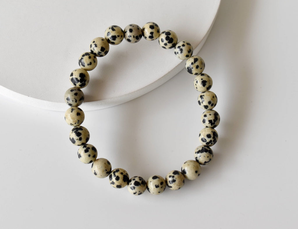 Dalmatian Jasper Bracelet(Altruism and Past Life Recall) | Bracelets | Wiccan Center
