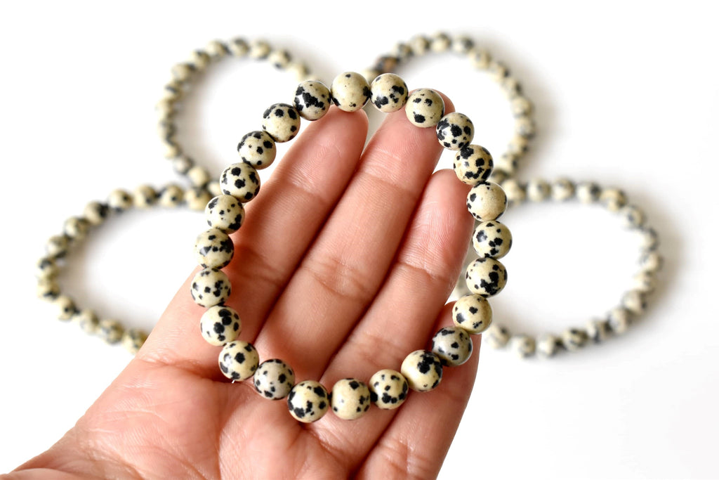Dalmatian Jasper Bracelet(Altruism and Past Life Recall) | Bracelets | Wiccan Center