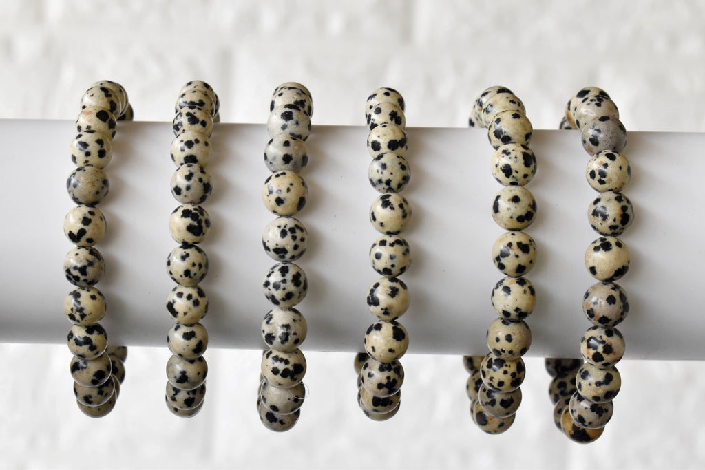 Dalmatian Jasper Bracelet(Altruism and Past Life Recall) | Bracelets | Wiccan Center