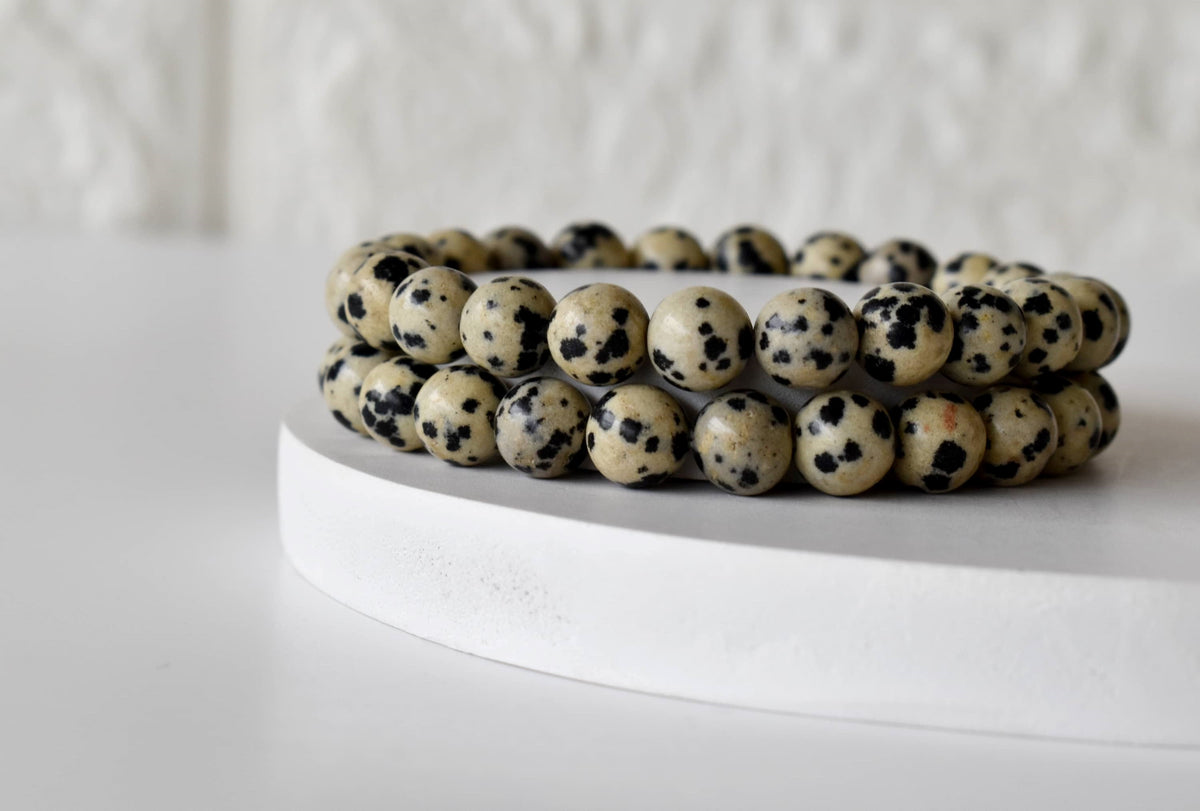 Dalmatian Jasper Bracelet(Altruism and Past Life Recall) | Bracelets | Wiccan Center