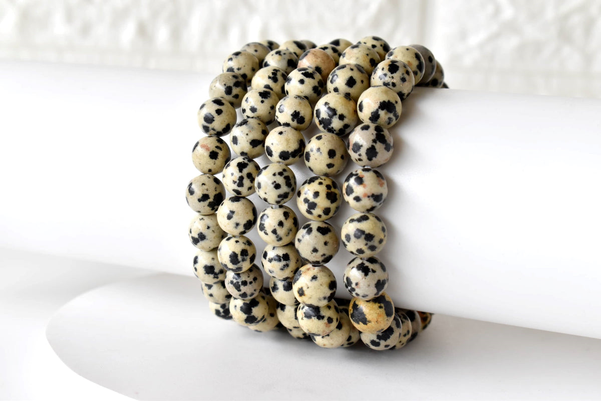 Dalmatian Jasper Bracelet(Altruism and Past Life Recall) | Bracelets | Wiccan Center