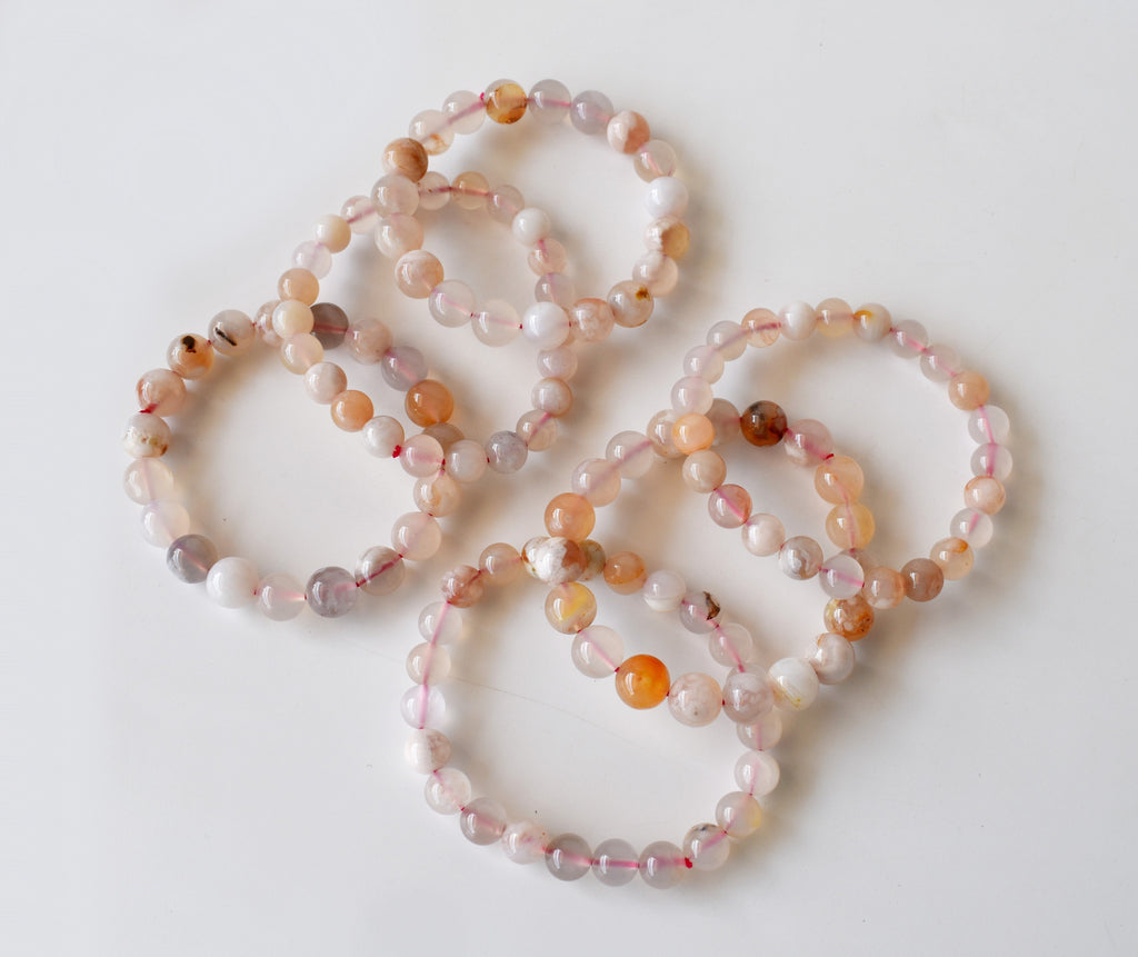 Flower Carnelian Crystal Bracelet | Bracelets | Wiccan Center
