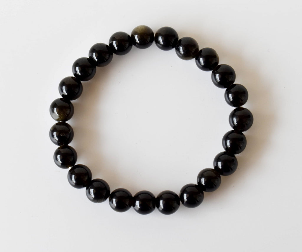 Golden Obsidian Bracelet (Trauma and Releases Imbalances, Negative Energies) | Bracelets | Wiccan Center
