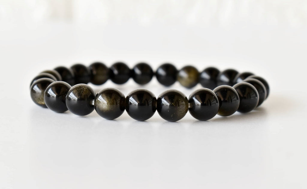 Golden Obsidian Bracelet (Trauma and Releases Imbalances, Negative Energies) | Bracelets | Wiccan Center