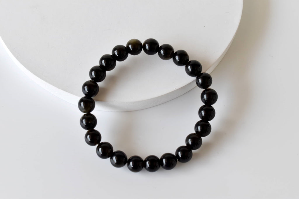 Golden Obsidian Bracelet (Trauma and Releases Imbalances, Negative Energies) | Bracelets | Wiccan Center