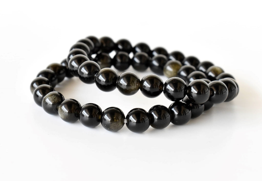 Golden Obsidian Bracelet (Trauma and Releases Imbalances, Negative Energies) | Bracelets | Wiccan Center