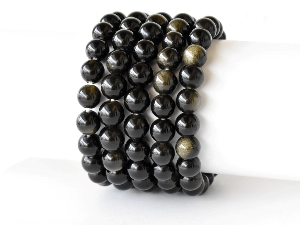 Golden Obsidian Bracelet (Trauma and Releases Imbalances, Negative Energies) | Bracelets | Wiccan Center