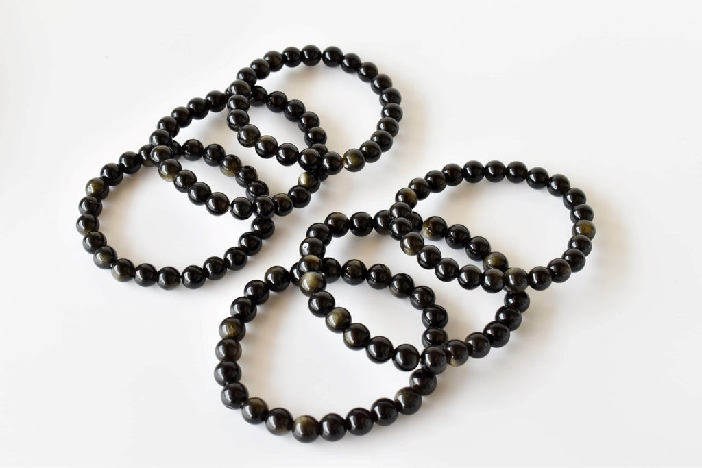 Golden Obsidian Bracelet (Trauma and Releases Imbalances, Negative Energies) | Bracelets | Wiccan Center