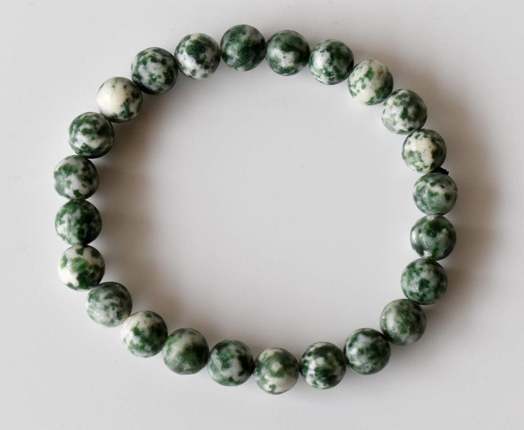 Green Spot Jasper Bracelet (Passion and Creativity) | Bracelets | Wiccan Center