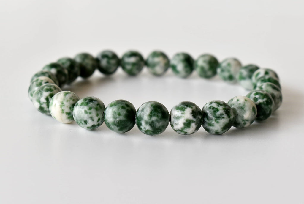 Green Spot Jasper Bracelet (Passion and Creativity) | Bracelets | Wiccan Center