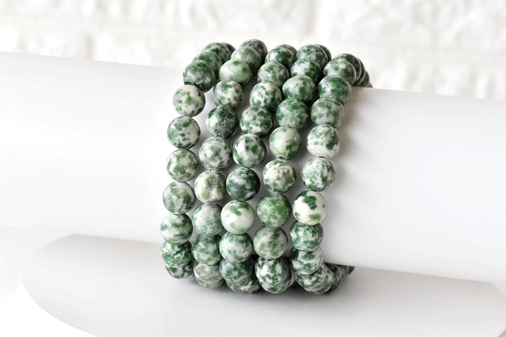 Green Spot Jasper Bracelet (Passion and Creativity) | Bracelets | Wiccan Center