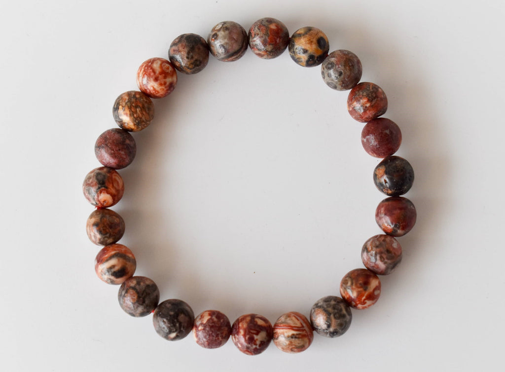 Leopardskin Jasper Bracelet (Leadership and Chakra Cleansing). | Bracelets | Wiccan Center