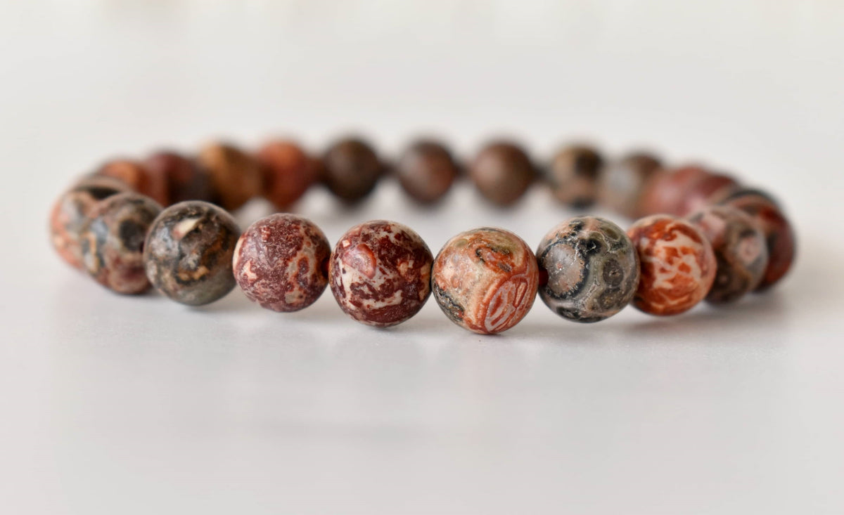 Leopardskin Jasper Bracelet (Leadership and Chakra Cleansing). | Bracelets | Wiccan Center