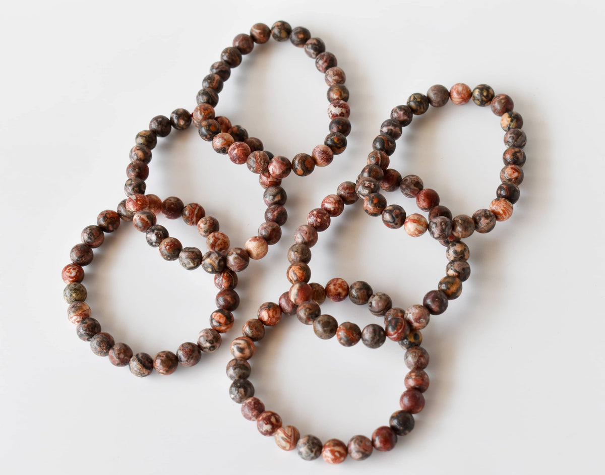 Leopardskin Jasper Bracelet (Leadership and Chakra Cleansing). | Bracelets | Wiccan Center