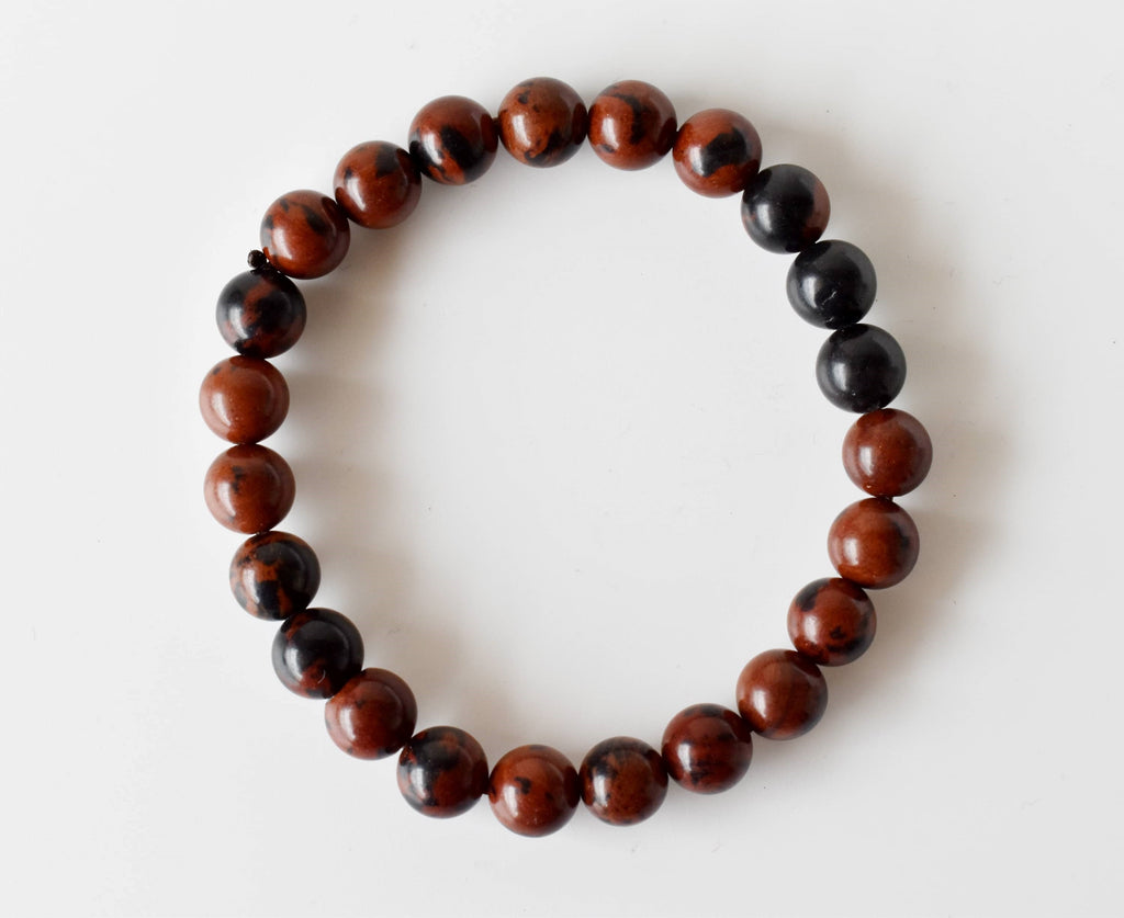 Mahogany Obsidian Bracelet (Creativity and Growth)