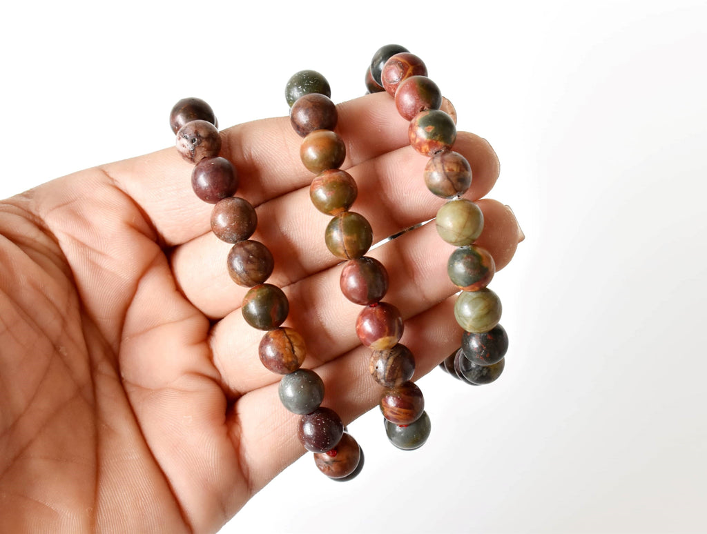 Multi Picasso Jasper Bracelet (Control and Self-Discipline)