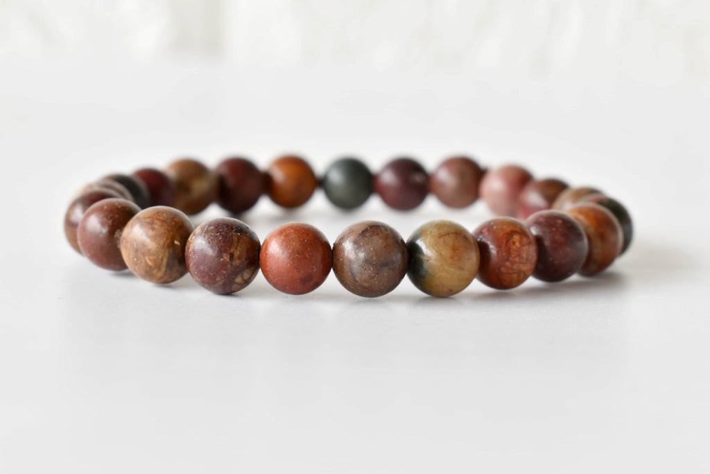Multi Picasso Jasper Bracelet (Control and Self-Discipline)