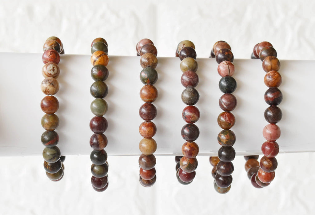 Multi Picasso Jasper Bracelet (Control and Self-Discipline)
