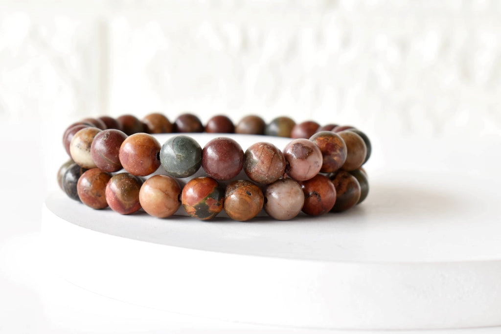 Multi Picasso Jasper Bracelet (Control and Self-Discipline)
