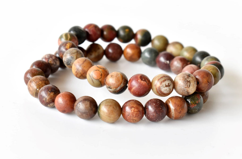Multi Picasso Jasper Bracelet (Control and Self-Discipline)