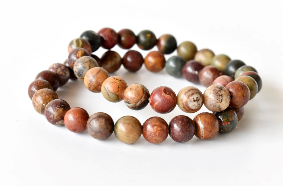 Multi Picasso Jasper Bracelet (Control and Self-Discipline)