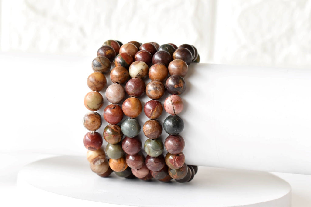 Multi Picasso Jasper Bracelet (Control and Self-Discipline)