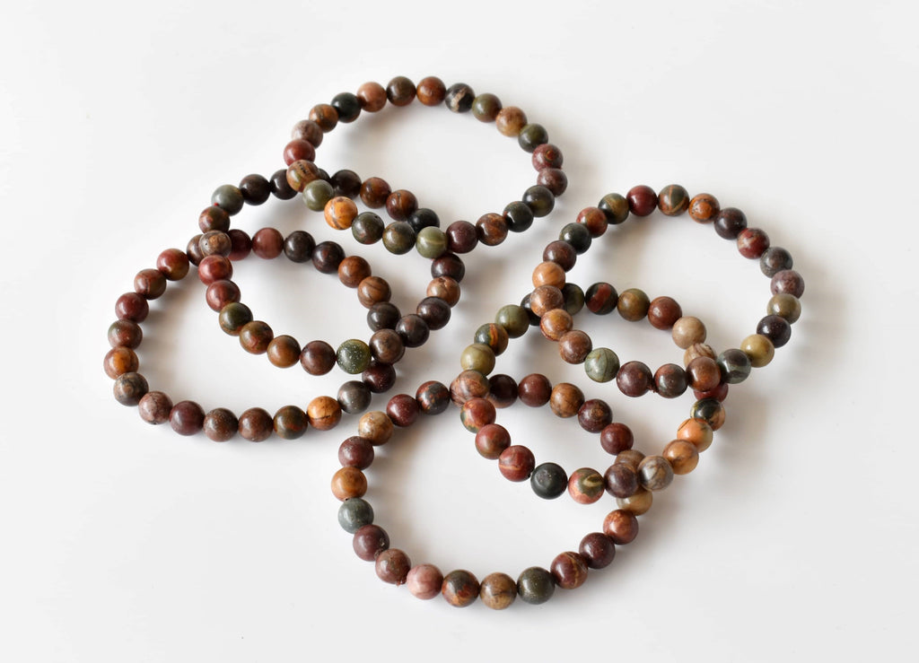 Multi Picasso Jasper Bracelet (Control and Self-Discipline)