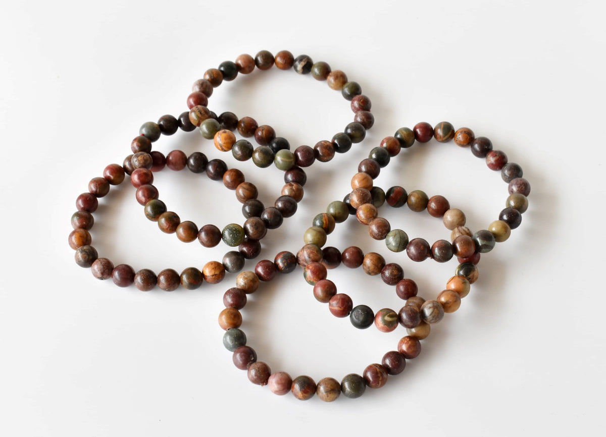 Multi Picasso Jasper Bracelet (Control and Self-Discipline)
