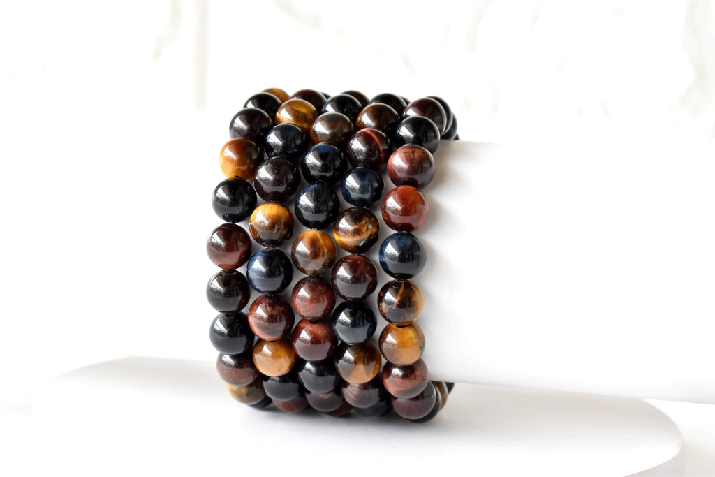 Multi Tiger Eye Bracelet (Self-Confidence, Spiritual Stability,)
