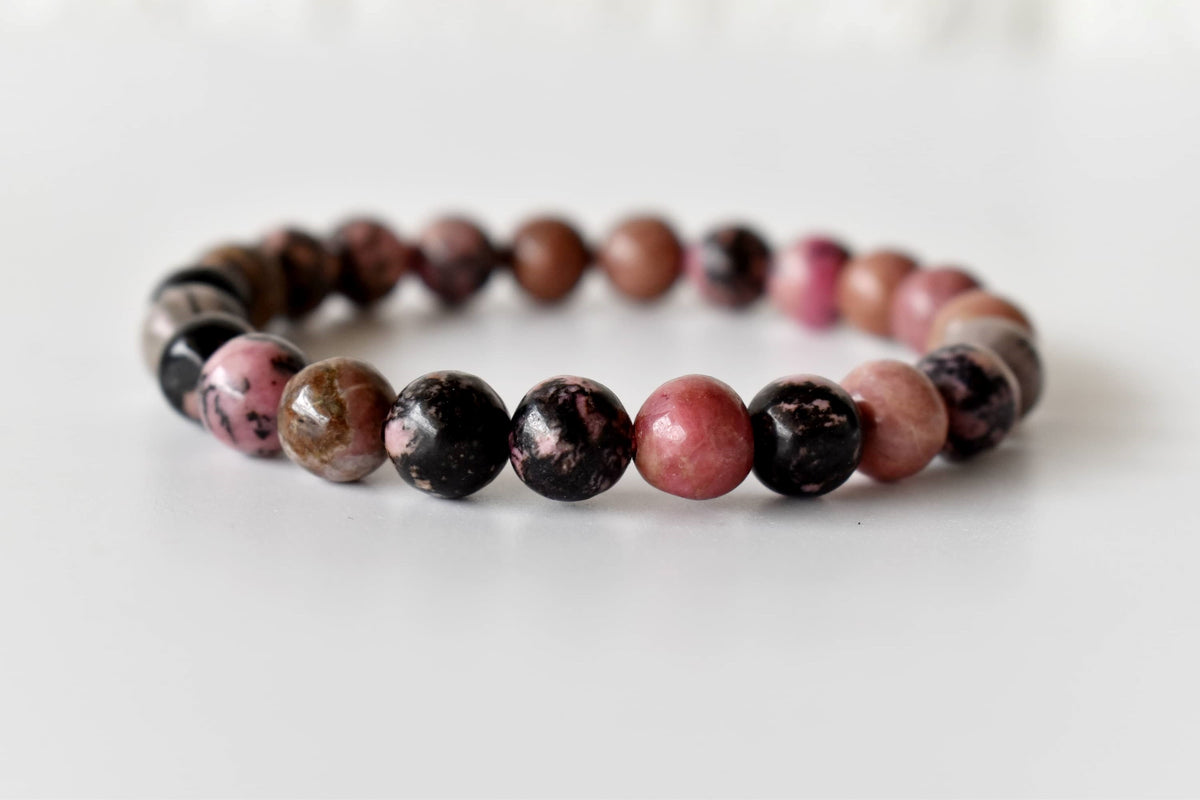 Rhodonite Bracelet (Empathy and Dispelling Negative Energy).