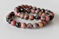 Rhodonite Bracelet (Empathy and Dispelling Negative Energy).