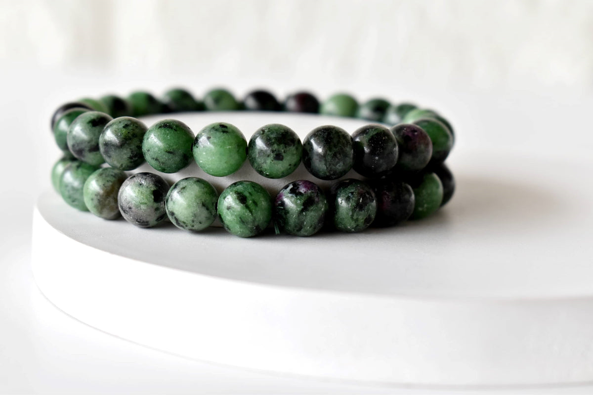 Ruby Zoisite Bracelet (Masculine & Feminine Energies and Harmony ).