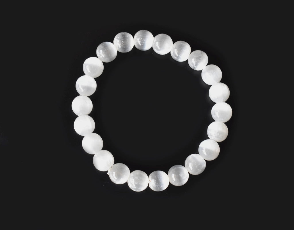 Selenite Bracelet (Aura Cleansing and Connection )