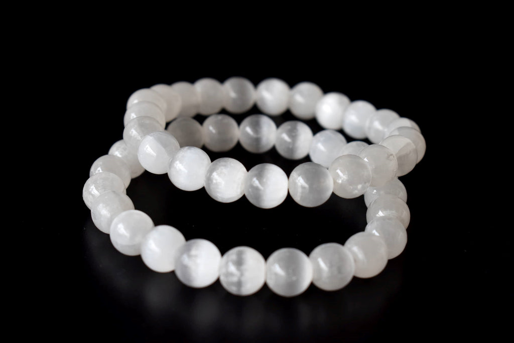 Selenite Bracelet (Aura Cleansing and Connection )