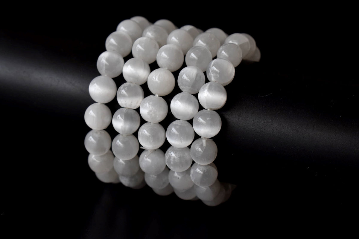 Selenite Bracelet (Aura Cleansing and Connection )