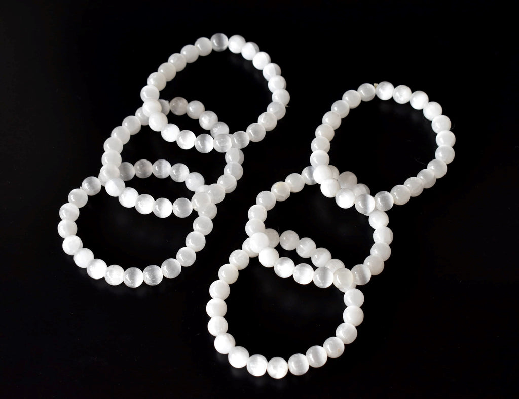 Selenite Bracelet (Aura Cleansing and Connection )