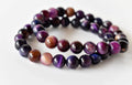 Violet Heated Tiger Cats Eye Bracelet (Creativity and Intuition).