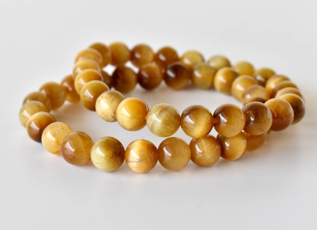 Yellow Heated Tiger Cats Eye Bracelet (Prosperity and Creativity)