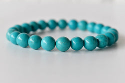 Turquoise Howlite Bracelet (Dream Recall and Patience) | Bracelets | Wiccan Center
