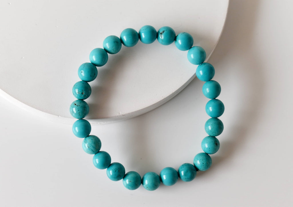 Turquoise Howlite Bracelet (Dream Recall and Patience) | Bracelets | Wiccan Center