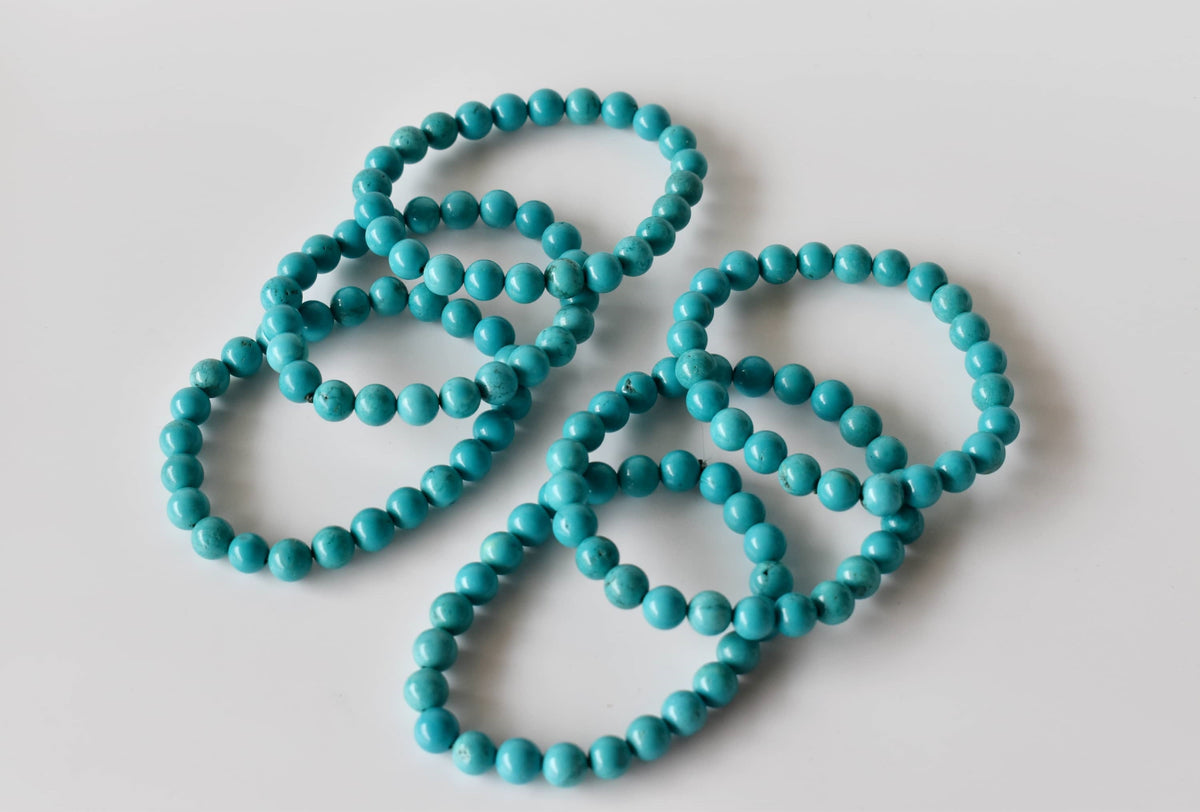 Turquoise Howlite Bracelet (Dream Recall and Patience) | Bracelets | Wiccan Center