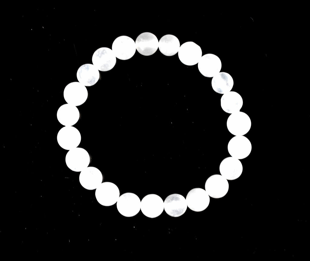 White Agate Bracelet (Concentration and Trauma) | Bracelets | Wiccan Center
