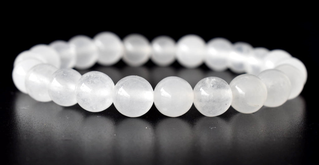 White Agate Bracelet (Concentration and Trauma) | Bracelets | Wiccan Center