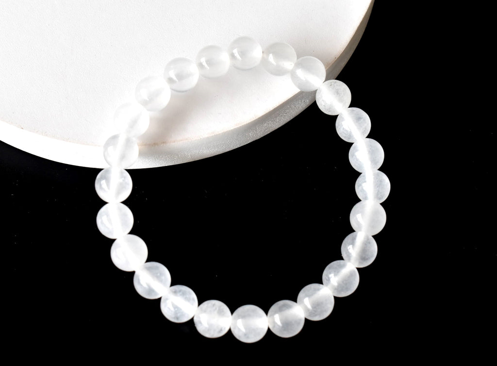White Agate Bracelet (Concentration and Trauma) | Bracelets | Wiccan Center